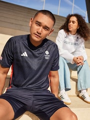 adidas Blue Team GB Football Jersey - Image 2 of 4