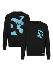 Fanatics Mercedes AMG Petronas F1 George Russell 63 Long Sleeve Black T-Shirt - Image 1 of 3