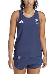 Adidas Женщины Team GB Танк для бега - Image 1 of 3