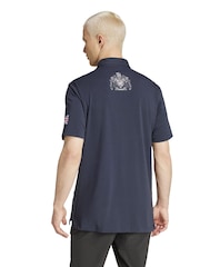 adidas Blue Team GB Golf Polo Shirt - Image 2 of 3