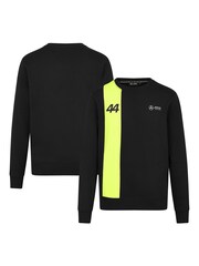 Fanatics Mercedes AMG Petronas F1 Lewis Hamilton 44 Crew Black Sweatshirt - Image 1 of 3