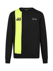 Fanatics Mercedes AMG Petronas F1 Lewis Hamilton 44 Crew Black Sweatshirt - Image 3 of 3