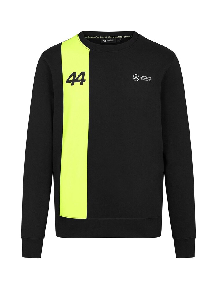 Fanatics Mercedes AMG Petronas F1 Lewis Hamilton 44 Crew Black Sweatshirt - Image 3 of 3