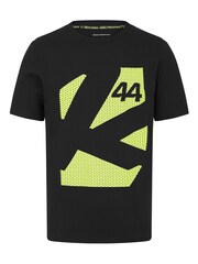 Fanatics Mercedes AMG Petronas F1 Lewis Hamilton 44 Black 100% Cotton T-Shirt - Image 3 of 3