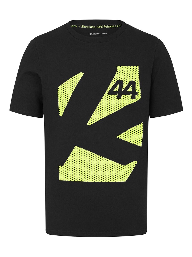 Fanatics Mercedes AMG Petronas F1 Lewis Hamilton 44 Black 100% Cotton T-Shirt - Image 3 of 3
