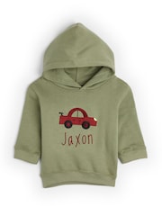 Personalised Car Toddlers Hoodie by Dollymix - Image 1 of 4