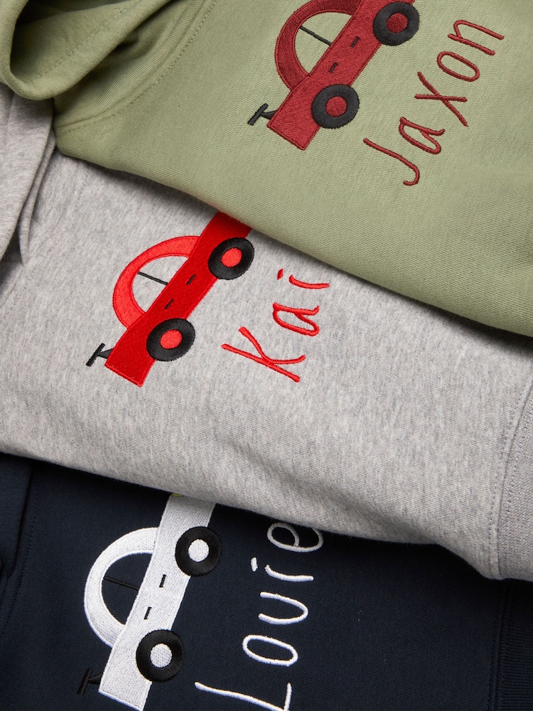 Personalised Car Toddlers Hoodie by Dollymix - Image 4 of 4