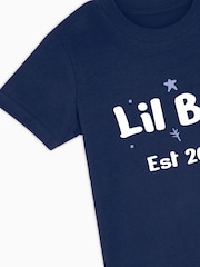 Dollymix 100% Cotton Personalised Kids Lil Bro T-Shirt - Image 4 of 4