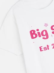 Dollymix 100% Cotton Personalised Kids Big Sis T-Shirt - Image 4 of 4