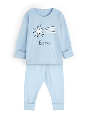 Personalised Shooting Star Toddler Pyjamas by Dollymix - Image 1 of 4