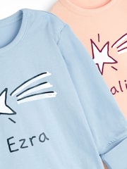 Personalised Shooting Star Toddler Pyjamas by Dollymix - Image 4 of 4
