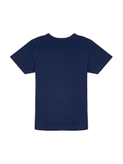 Dollymix Boys Blue 100% Cotton Personalised Dinosaur T-Shirt - Image 3 of 4