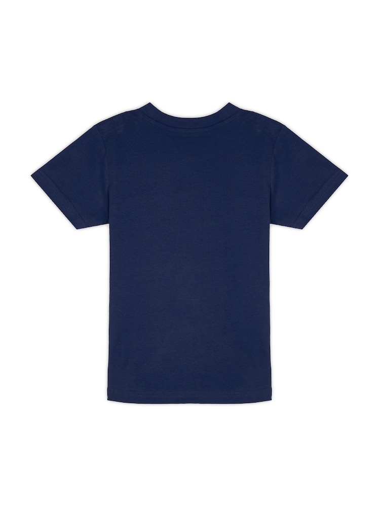 Dollymix Boys Blue 100% Cotton Personalised Dinosaur T-Shirt - Image 3 of 4