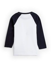 Dollymix 100% Cotton Personalised Kids Long Sleeve Baseball T-Shirt - Image 3 of 4