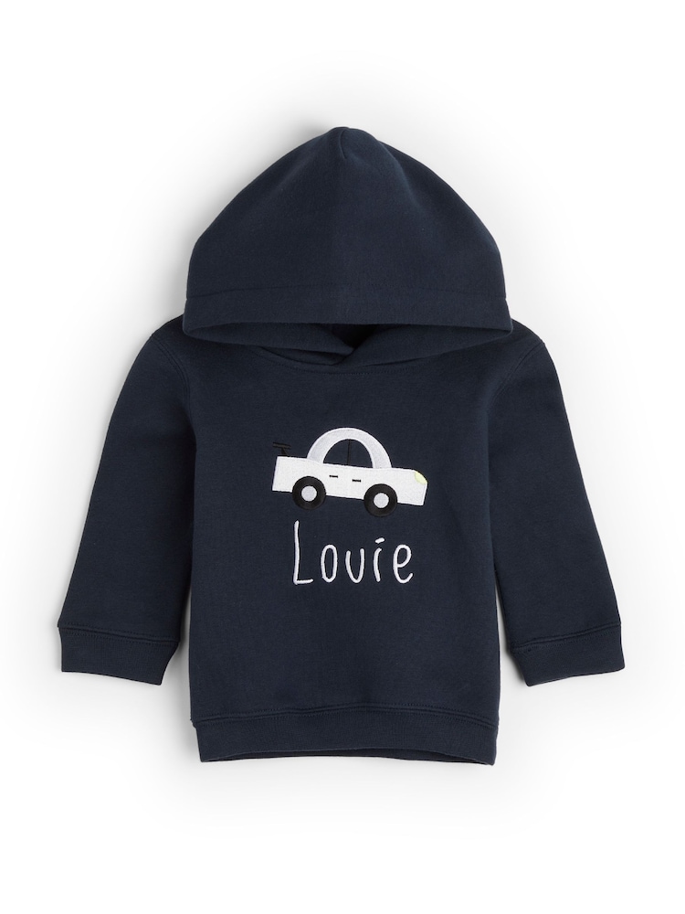 Personalised Car Toddlers Hoodie by Dollymix - Image 1 of 4