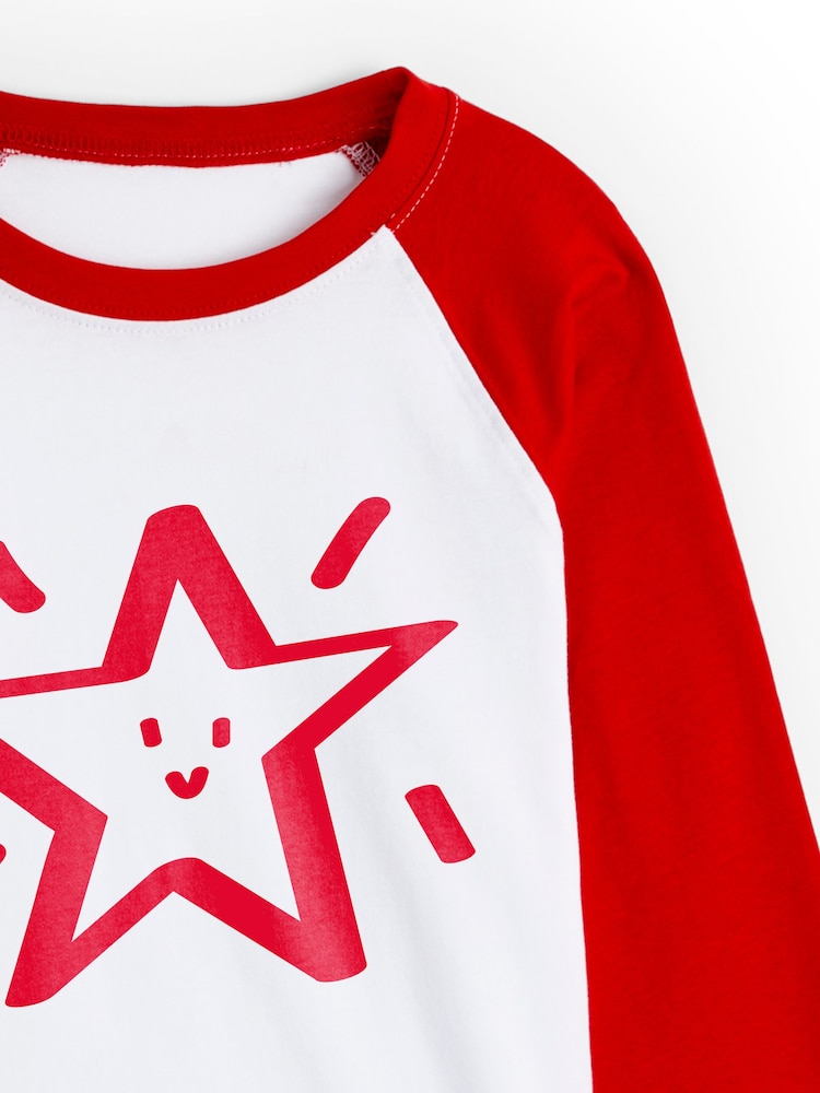 Dollymix 100% Cotton Personalised Kids Long Sleeve Baseball T-Shirt - Image 2 of 4