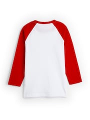Dollymix 100% Cotton Personalised Kids Long Sleeve Baseball T-Shirt - Image 3 of 4