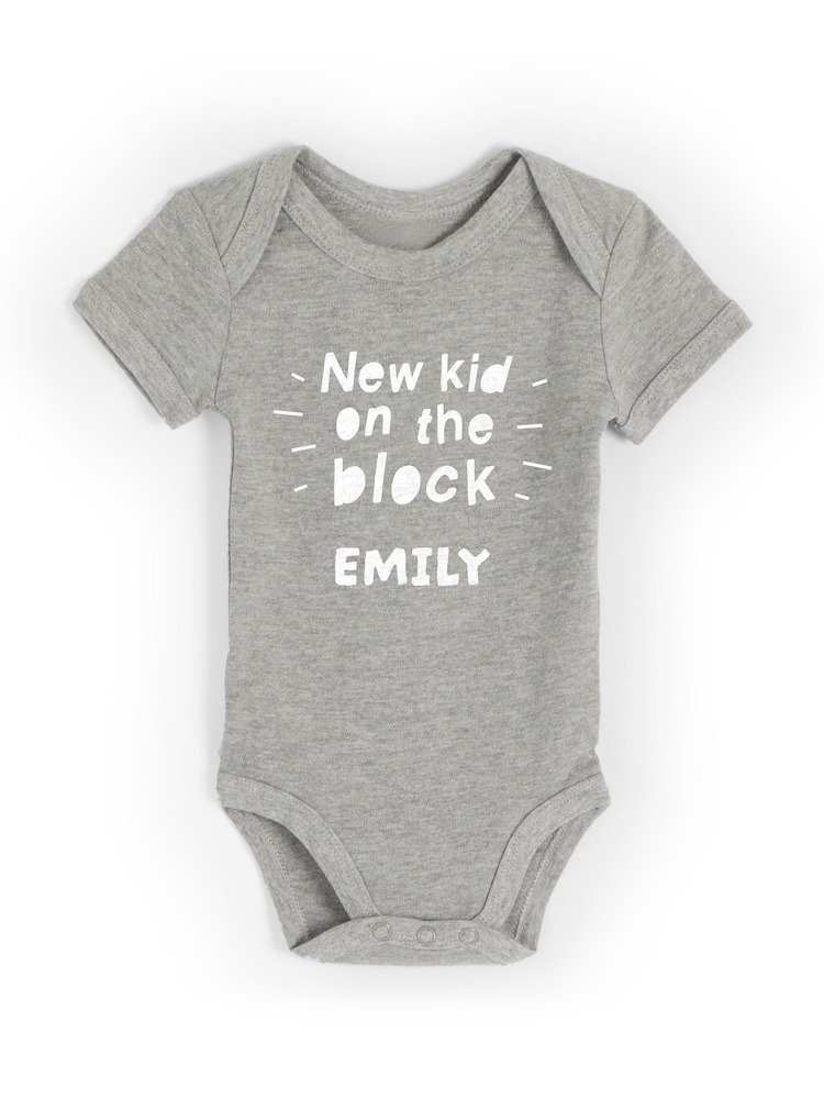 Personalised Baby 100% Cotton Bodysuit by Dollymix - Image 1 of 4