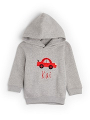 Personalised Car Toddlers Hoodie by Dollymix - Image 1 of 4