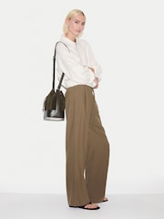 Jigsaw Green Drawstring Bucket Bag - Image 2 of 6