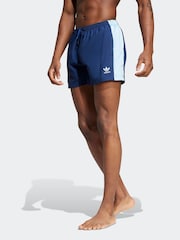 adidas Blue Adicolor 5-Inch Swim Shorts - Image 1 of 5