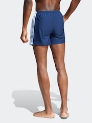 adidas Blue Adicolor 5-Inch Swim Shorts - Image 2 of 5