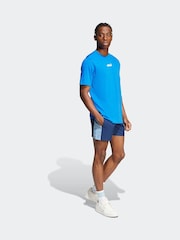 adidas Blue Adicolor 5-Inch Swim Shorts - Image 3 of 5