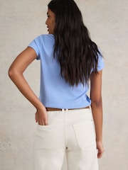 White Stuff Blue Aida T-Shirt - Image 2 of 7