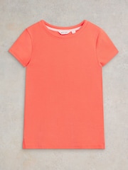 White Stuff Orange Aida T-Shirt - Image 5 of 7