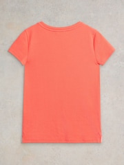 White Stuff Orange Aida T-Shirt - Image 6 of 7