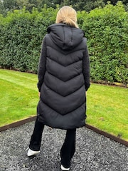 AX Paris Hooded Padded Black Gilet - Image 2 of 5