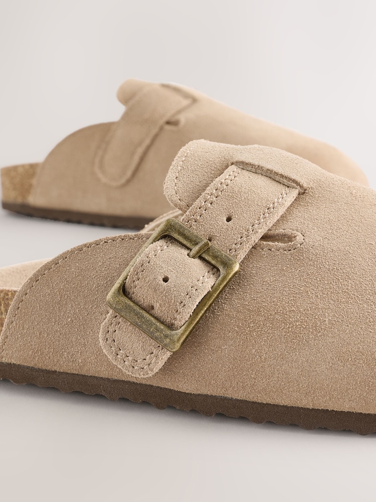 Neutral Suede Mule Clogs - Image 5 of 5 Neutral Suede Mule Clogs - Image 5 of 5