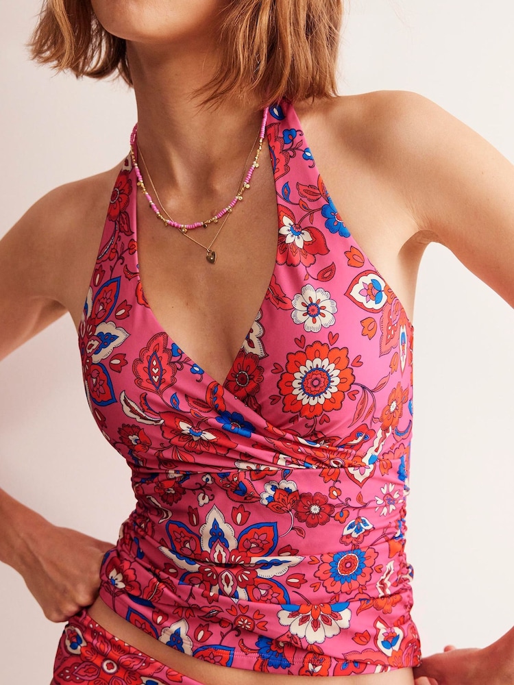 Boden Pink Levanzo Halter Tankini Top - Image 2 of 6