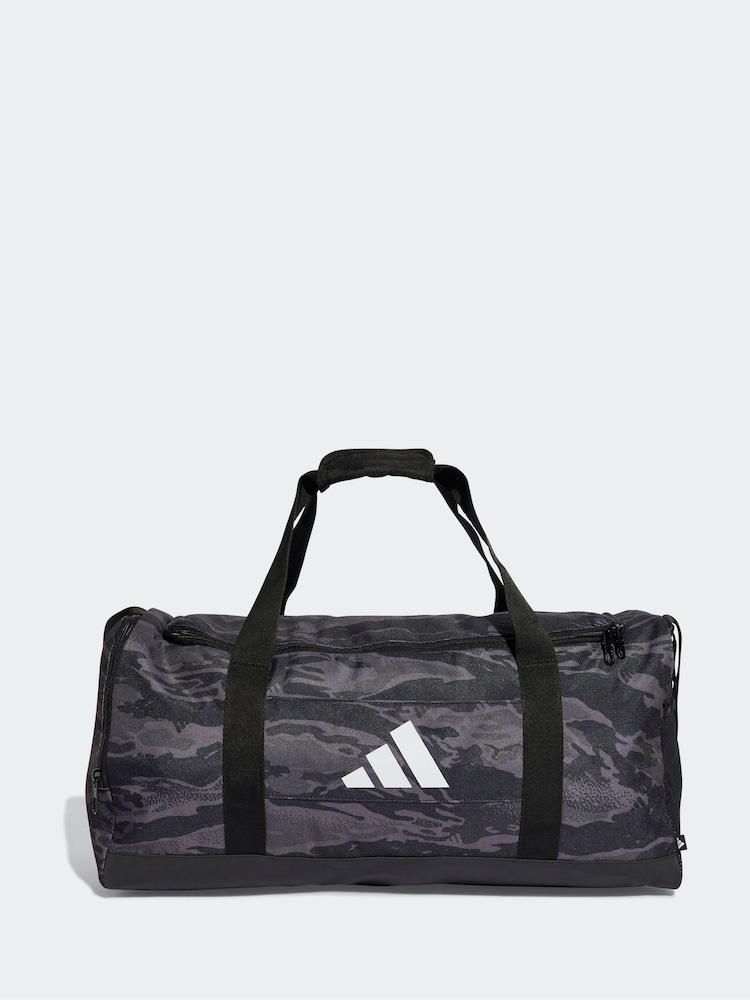 adidas Grey Linear Camo Medium Duffle Bag - Image 1 of 4