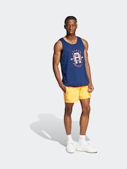 adidas Yellow Adicolor 3-Stripes 5-Inch Swim Shorts - Image 3 of 5