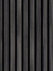 Hoopla Walls Charcoal Wood Slat A4 Wallpaper Sample - Image 1 of 1
