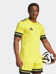 adidas Yellow Squadra 25 Jersey T-Shirt - Image 4 of 7