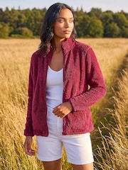 Roman Red Sherpa Fleece Jacket - Image 1 of 4