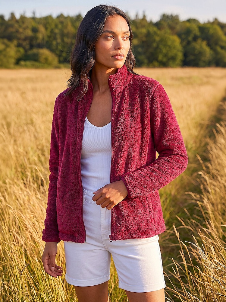 Roman Red Sherpa Fleece Jacket - Image 1 of 4 Roman Red Sherpa Fleece Jacket - Image 1 of 4