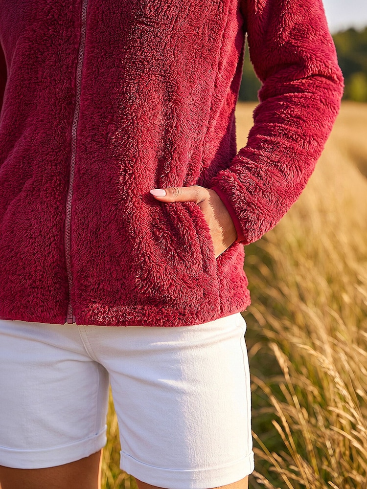 Roman Red Sherpa Fleece Jacket - Image 4 of 4 Roman Red Sherpa Fleece Jacket - Image 4 of 4