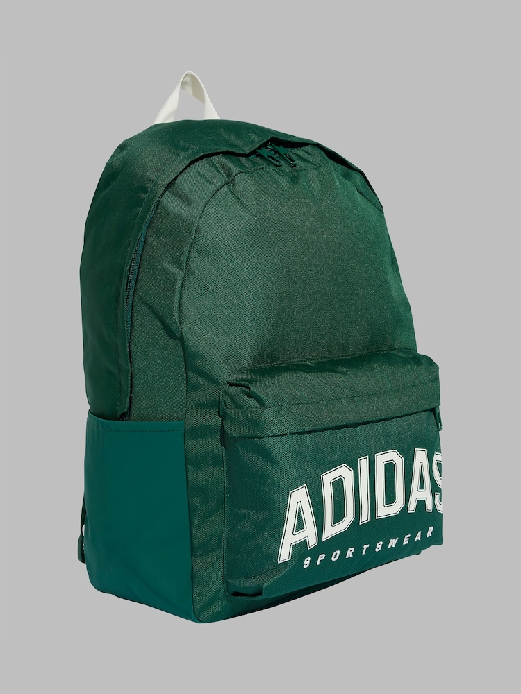 adidas Green Print Classic Varsity Backpack - Image 3 of 6