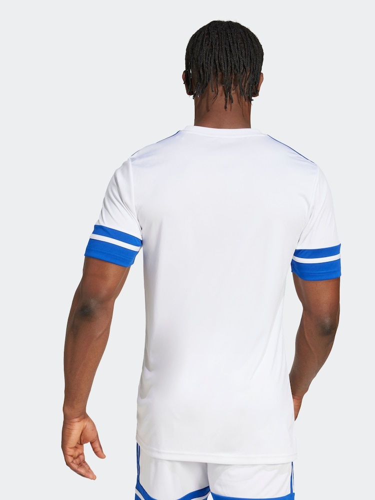 adidas White Squadra 25 T-Shirt - Image 2 of 6 adidas White Squadra 25 T-Shirt - Image 2 of 6
