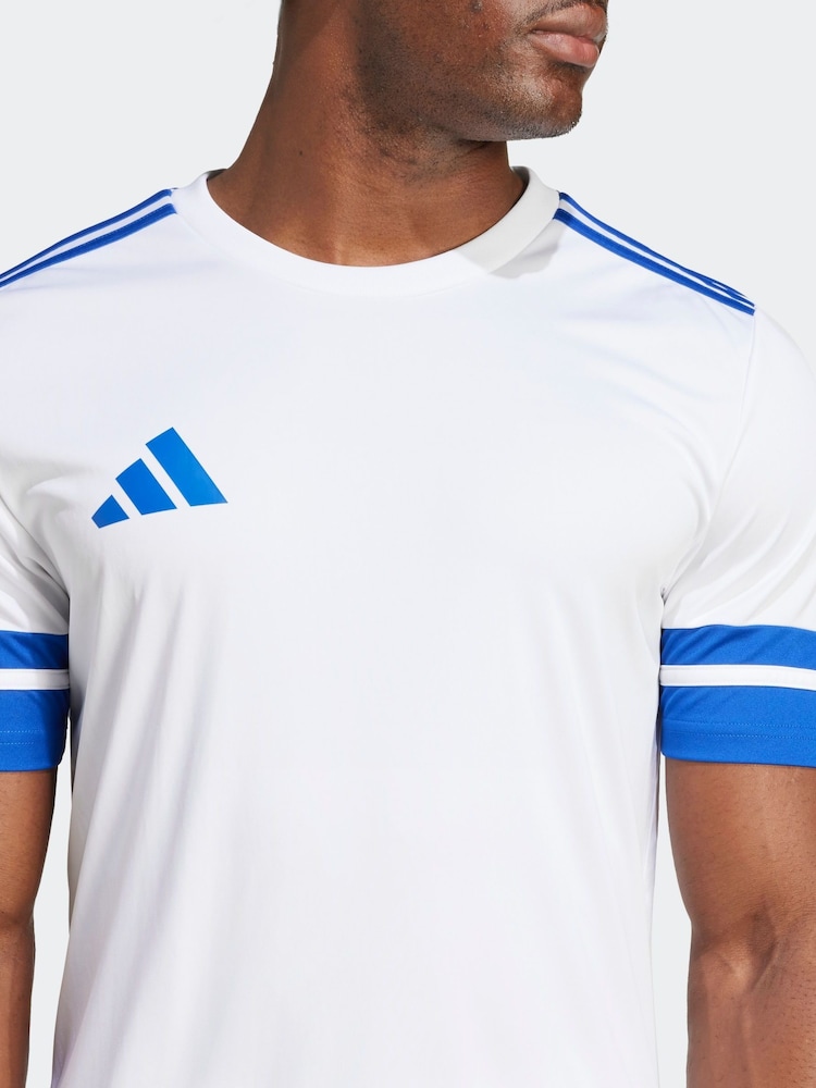 adidas White Squadra 25 T-Shirt - Image 6 of 6