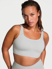 Victoria's Secret Starstruck Grey Back Close Featherweight Max High Support Sports Bra - Image 1 of 4