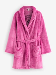 Victoria's Secret Luscious Rose Pink Cosy Short Dressing Gown - Image 1 of 3