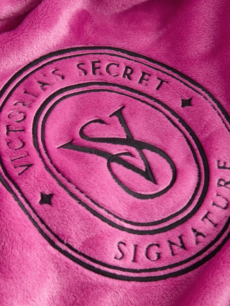 Victoria's Secret Luscious Rose Pink Cosy Short Dressing Gown - Image 2 of 3