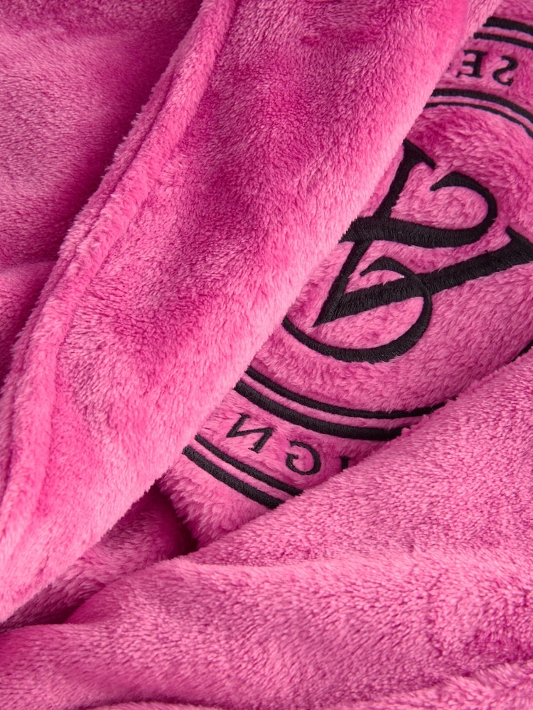 Victoria's Secret Luscious Rose Pink Cosy Short Dressing Gown - Image 3 of 3