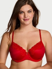 Victoria's Secret Lipstick Red Demi Bra - Image 1 of 3