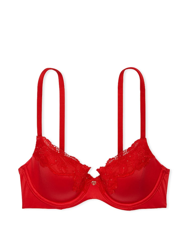 Victoria's Secret Lipstick Red Demi Bra - Image 3 of 3