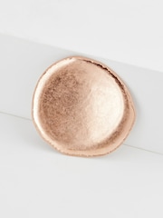 Worn Gold Tone Round Brooch Made With Recycled Metals - Image 3 of 4